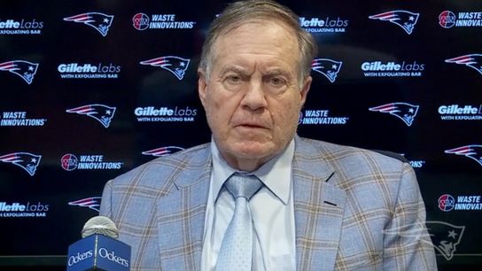 Video: Bill Belichick on 2023 draft, and if Mac Jones is his QB - 'Yeah, I mean Mac's been our quarterback for two years' taken at BSJ Headquarters (Patriots)